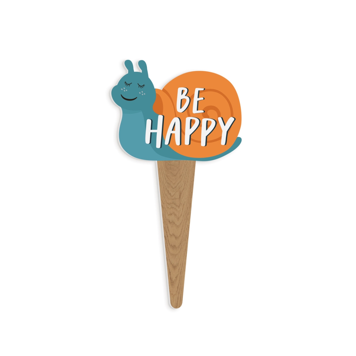 YPPA0027 2.75 x 5.25 in. Be Happy Plant Pals