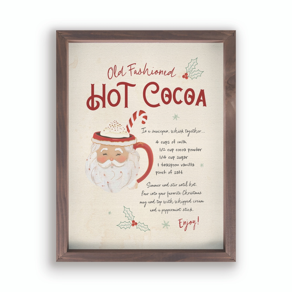 Picture of Christian Brands VFR0604 12.75 x 16.75 in. Old Fashioned Hot Cocoa Round Coaster