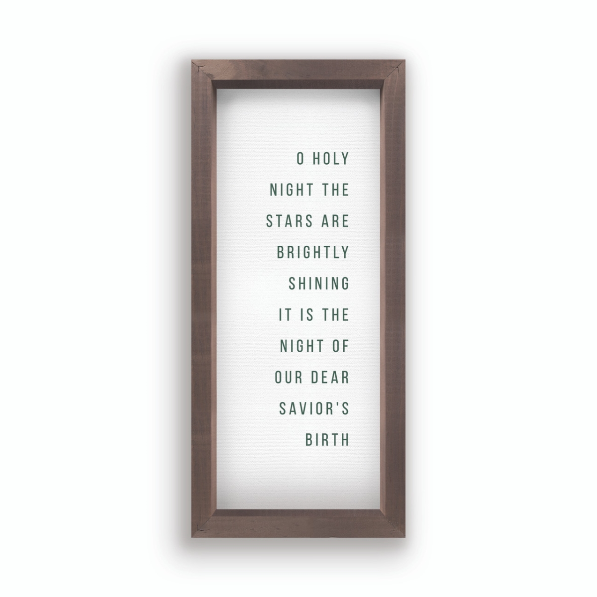 VFR0617 8.25 x 18.25 in. O Holy Night the Stars Framed Art