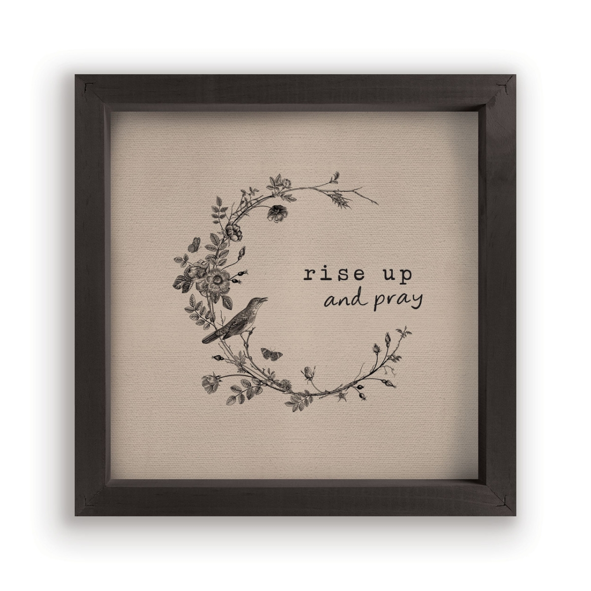 VFR0682 11 x 11 in. Rise Up Framed Linen Art