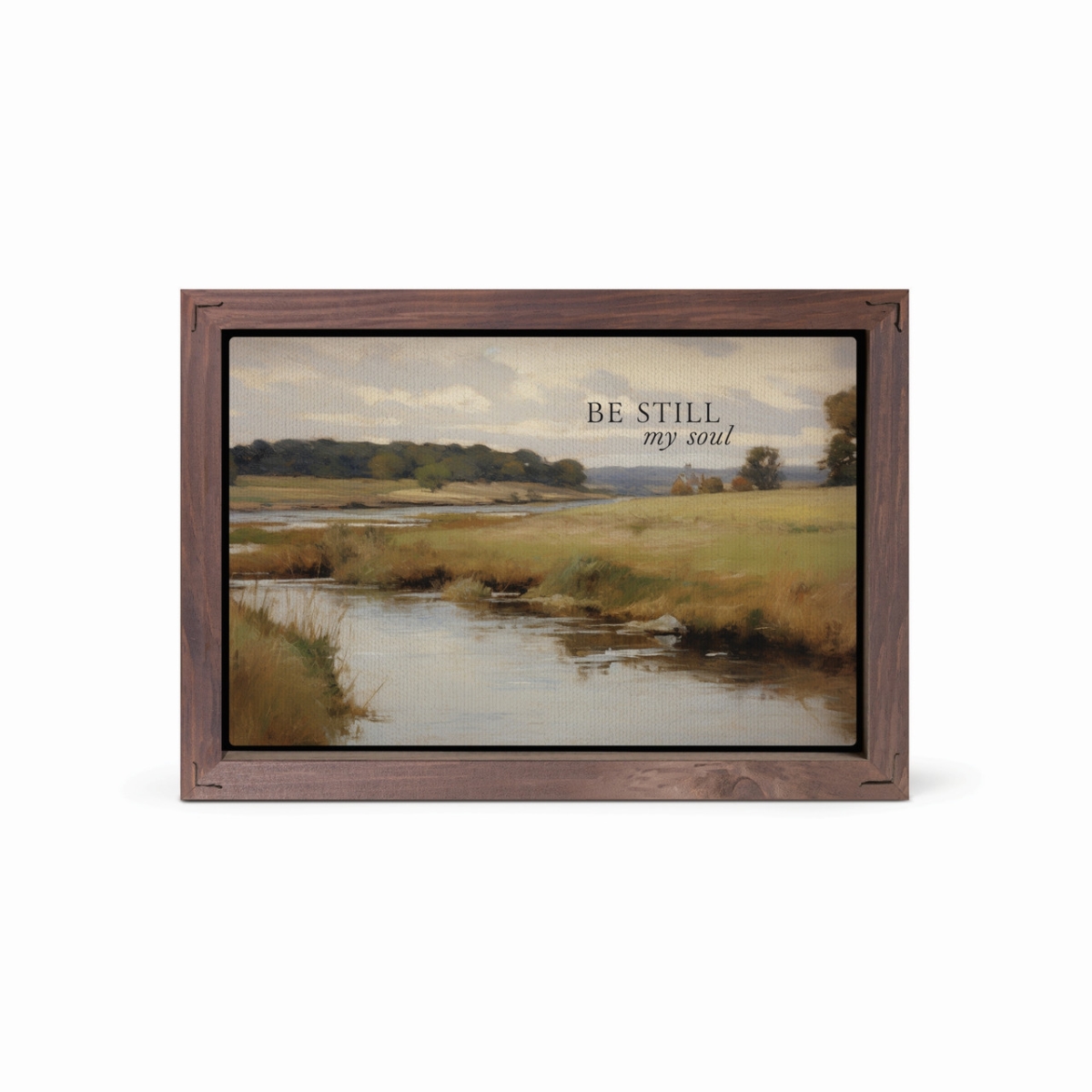 VFR0874 7 x 5 in. Be Still Framed Art