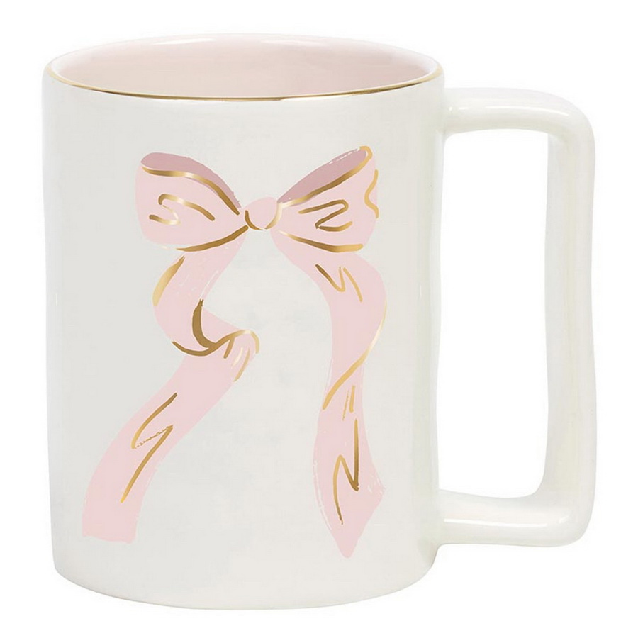 Picture of Christian Brands R0174 Tablesugar Ceramic Organic Mug - Pink Bow