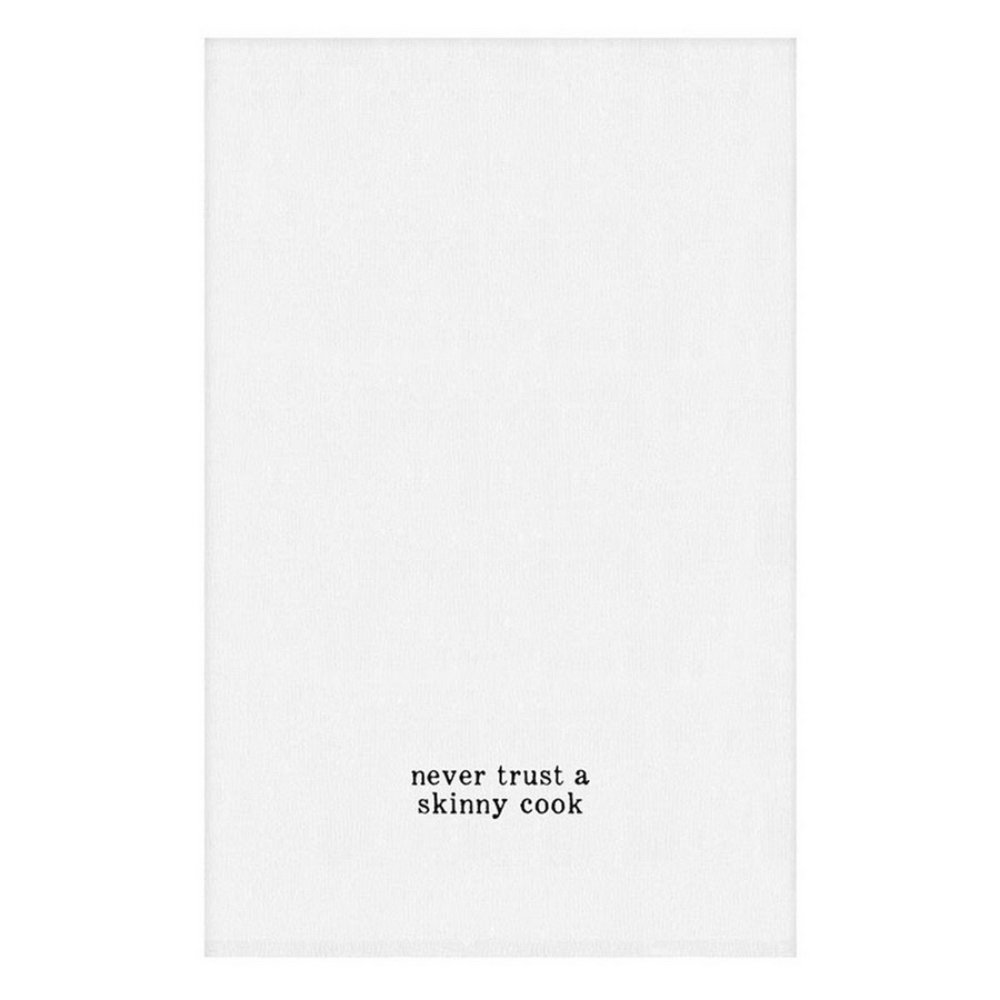 Picture of Christian Brands R0346 30 x 30 in. Face to Face Thirsty Boy Towel - Never Trust A Skinny Cook