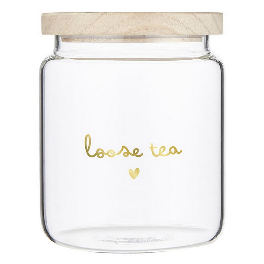 Picture of Christian Brands R0243 Sipping Pretty Glass Canister - Loose Tea