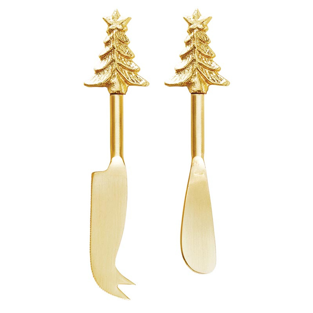 Picture of Christian Brands R0277 Gold Tree Cheese Knives, Set of 2