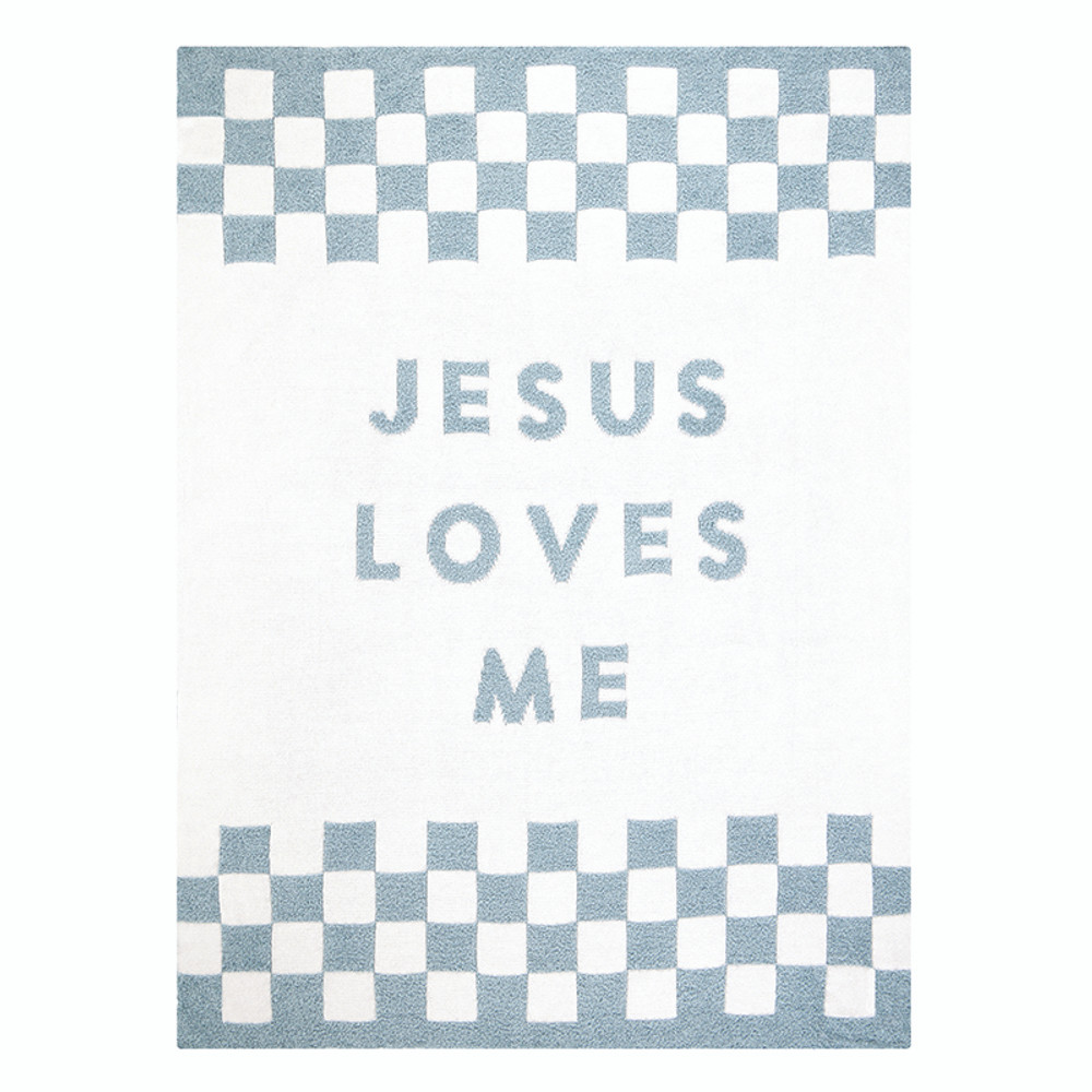 R1527 Stephan Baby Plush Blanket - Jesus Loves Me