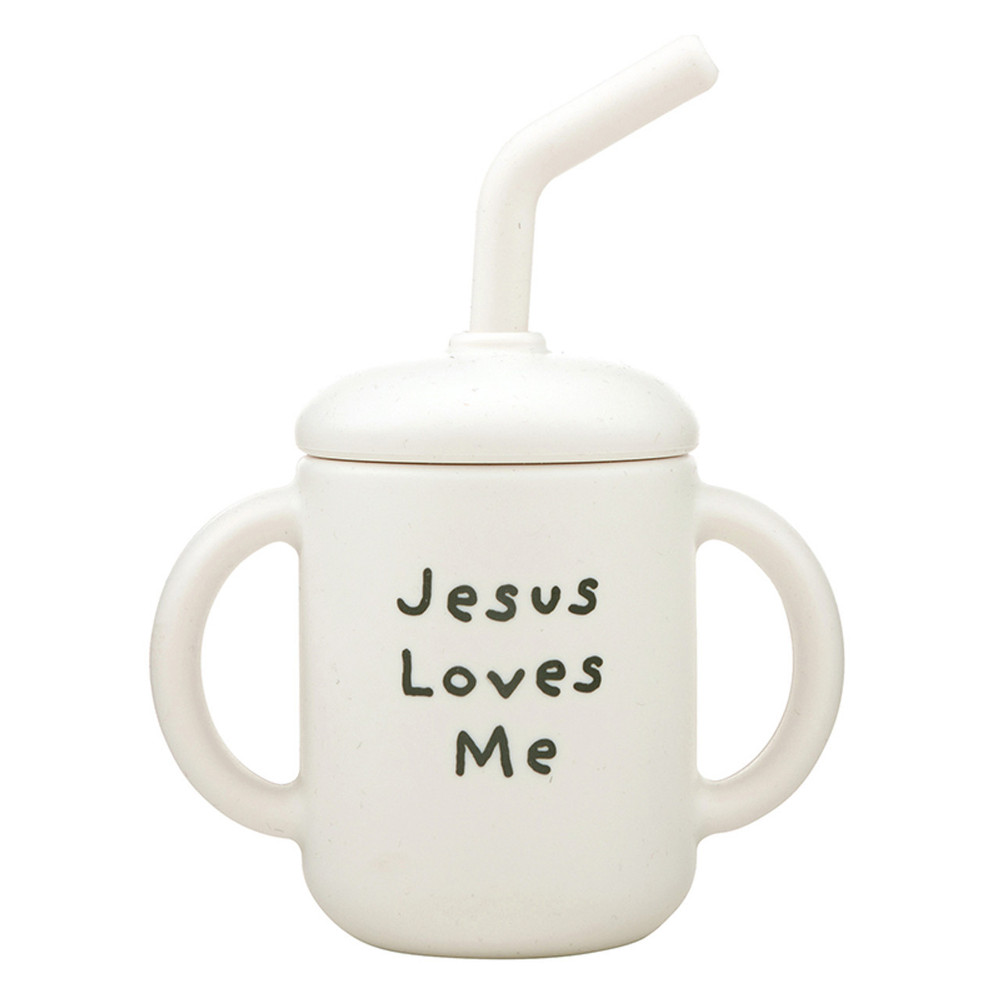 R1516 Stephan Baby Sippy Cup - Jesus Loves Me