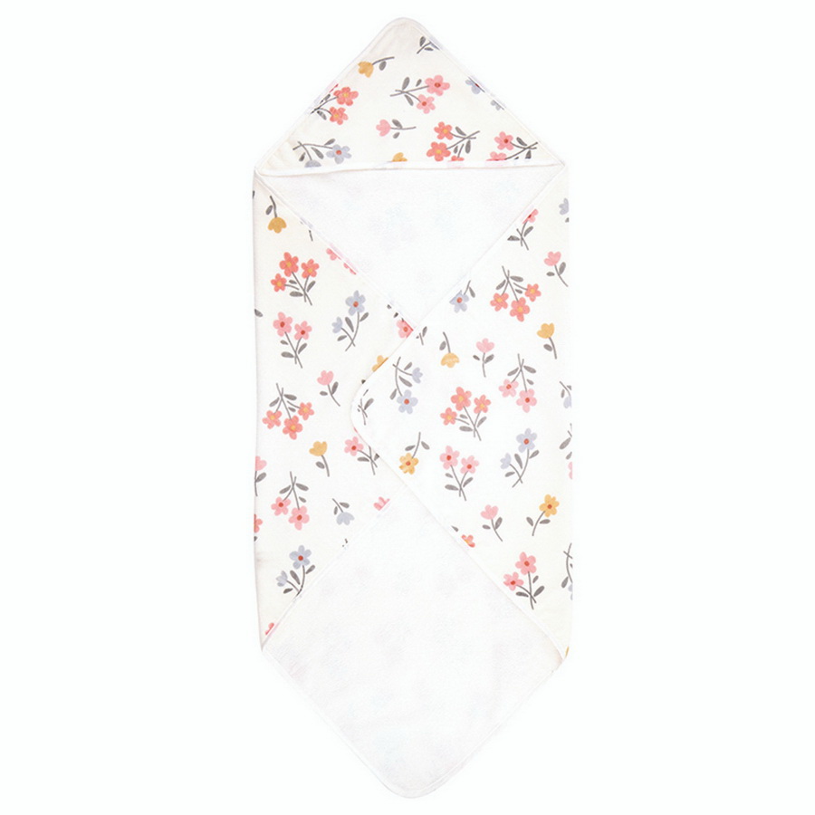 R1463 Stephan Baby Hooded Towel - Floral