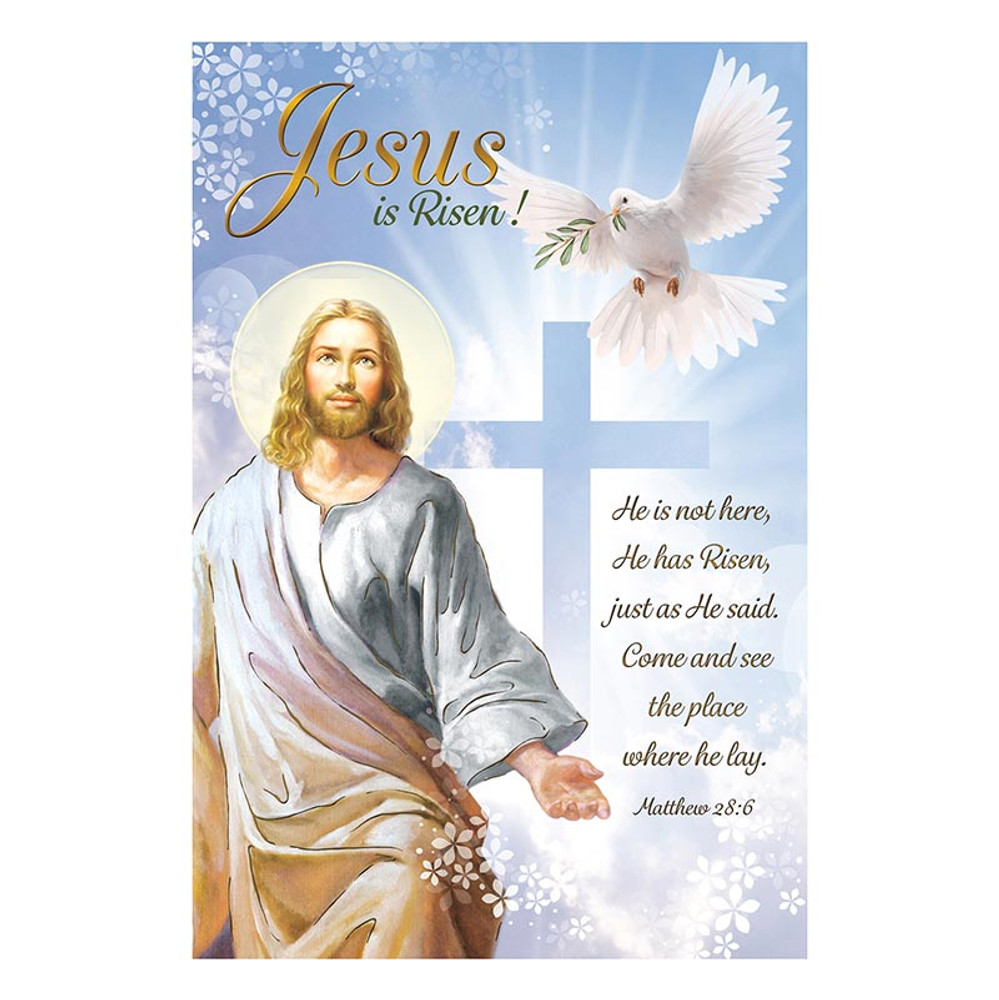 R2005 Jesus is Risen with Dove Easter Card