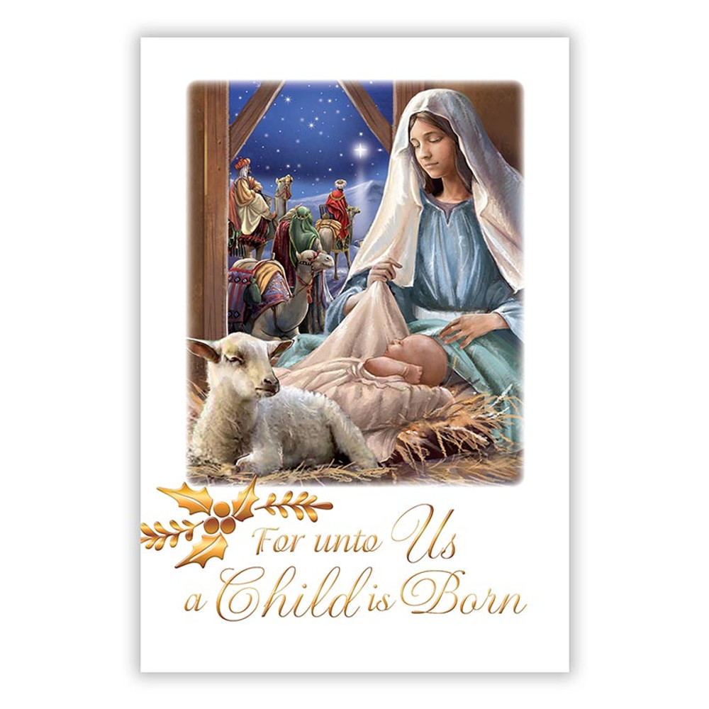 Picture of Christian Brands R2017 for Unto Us a Child is Born Christmas Card