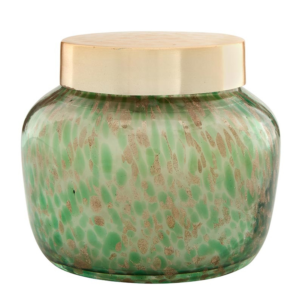 FMR193 Green Candle with Gold Lid - Volcano