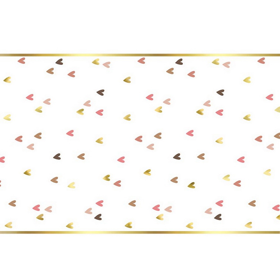 Picture of Christian Brands R0250 Holiday Paper Table Runner - Hearts