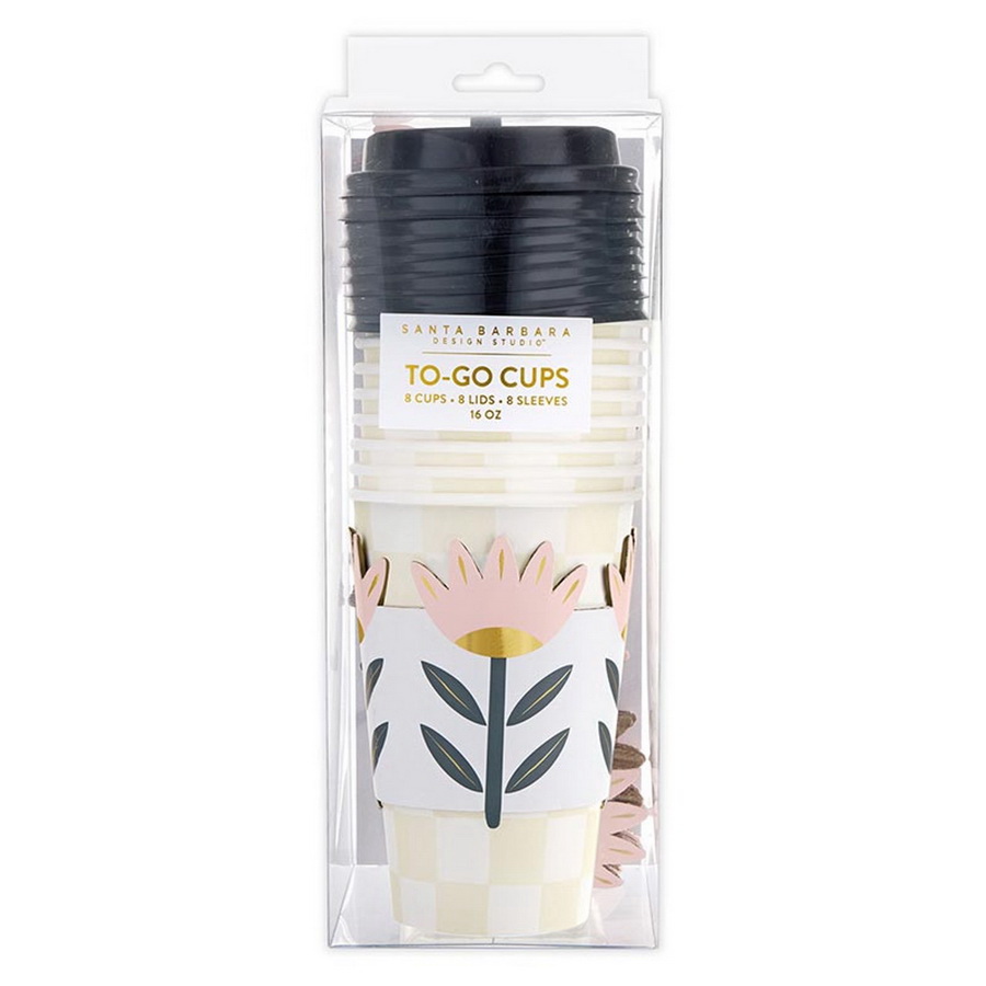 R0496 Paper Coffee Cup - Flower