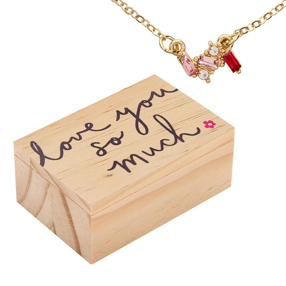 R0453 Crystal Necklace - Blush - Love you So Much