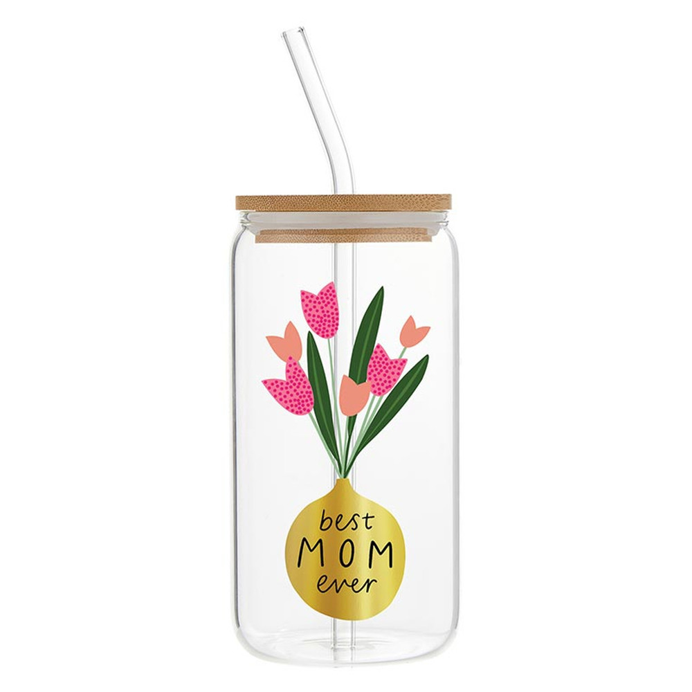 Picture of Christian Brands R1845 Glass Tumbler - Best Mom Ever