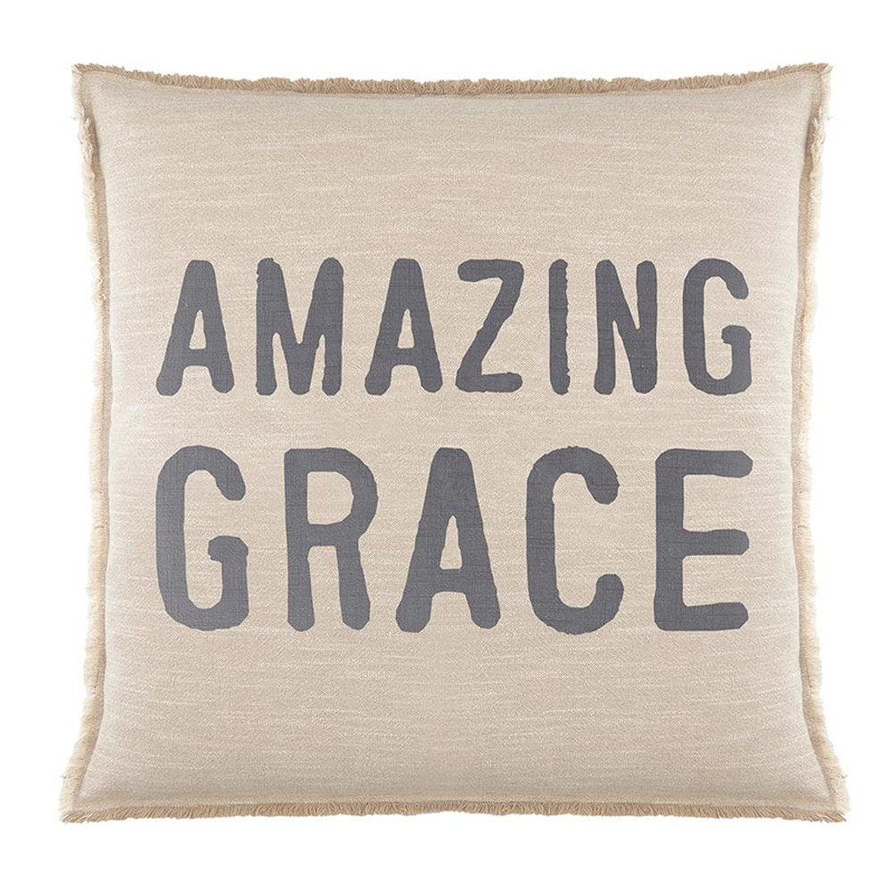 R0386 26 x 26 in. Face to Face Euro Pillow - Amazing Grace