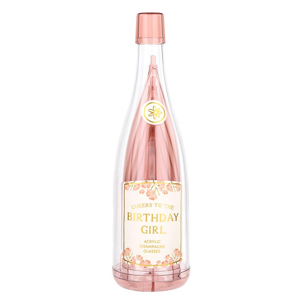 Picture of Christian Brands R1735 Acrylic Stackable Champagne Bottle - Birthday Girl