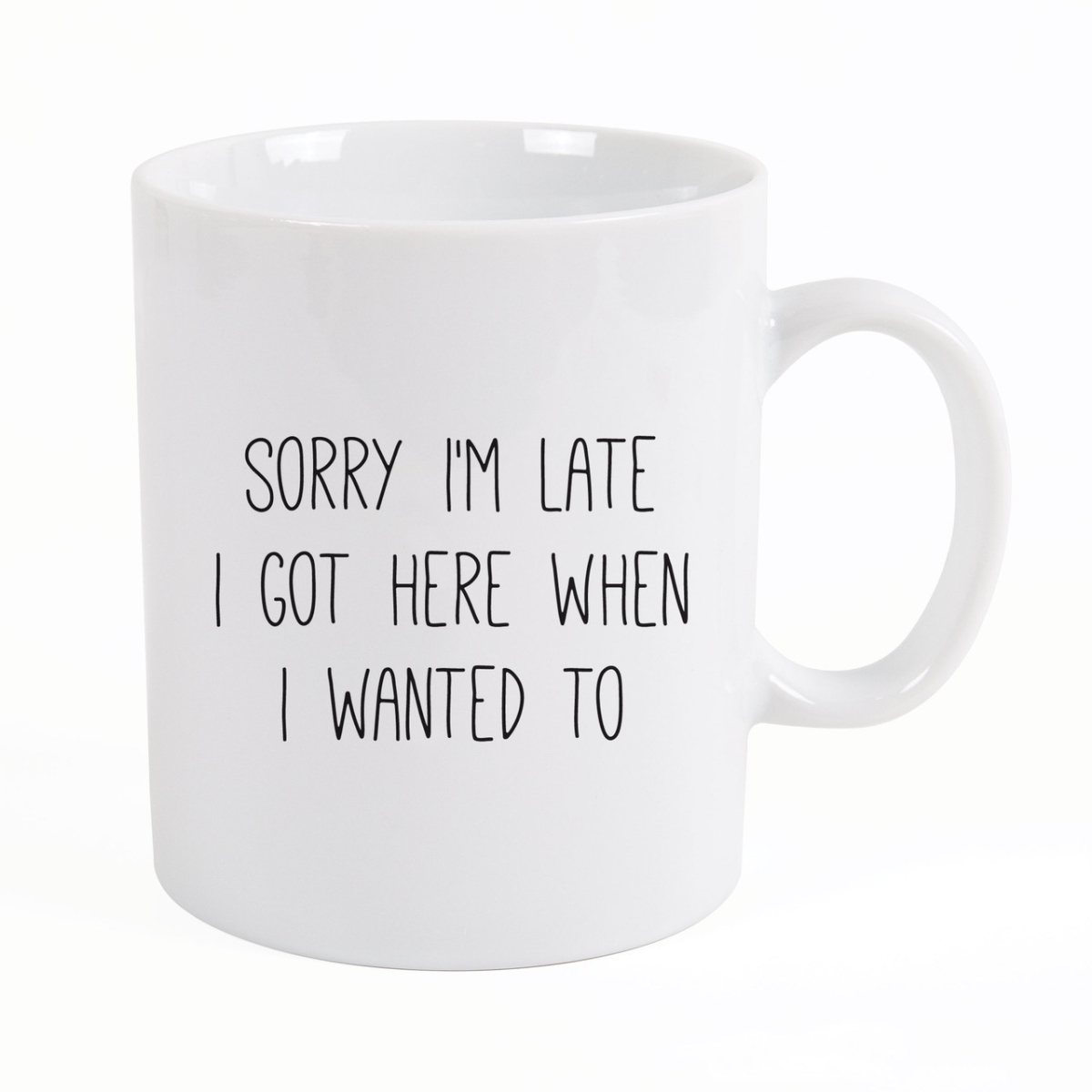 Picture of Christian Brands MUG0083 3.75 x 4.75 in. Sorry I Am Late Mug