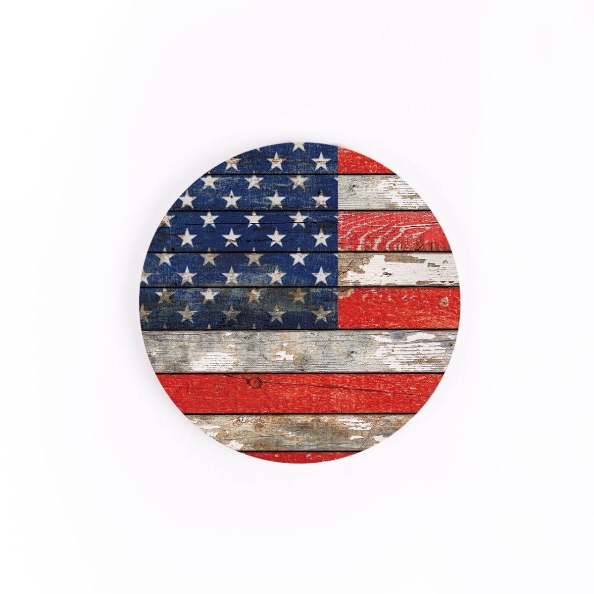 Picture of Christian Brands CSTS0596 2.75 in. USA Flag Ceramic Car Coaster