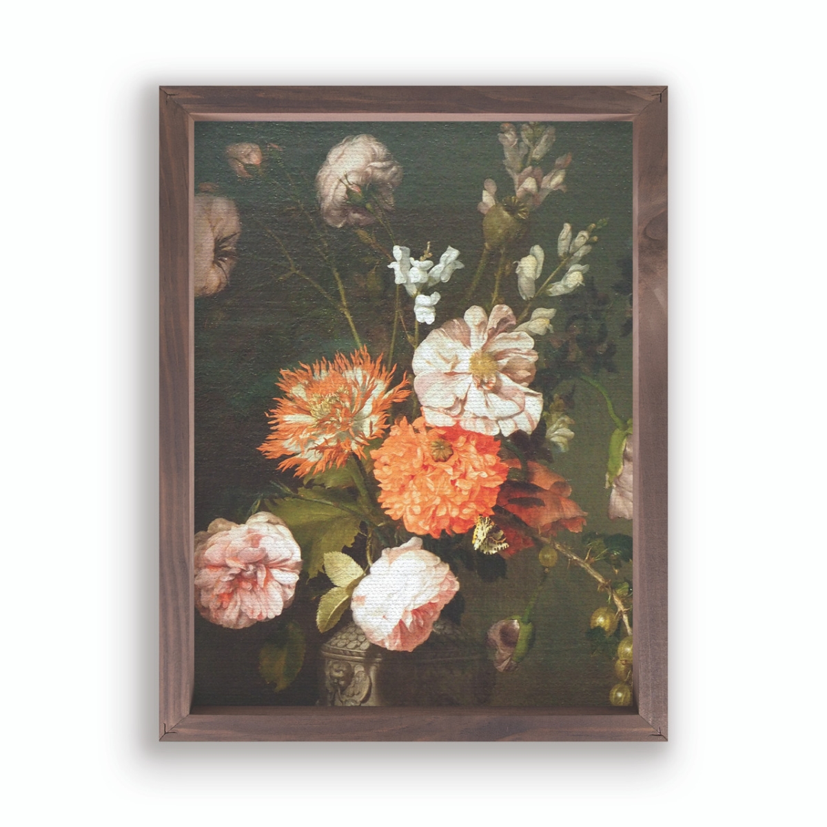VFR0532 12.75 x 16.75 in. Mixed Florals Framed Art