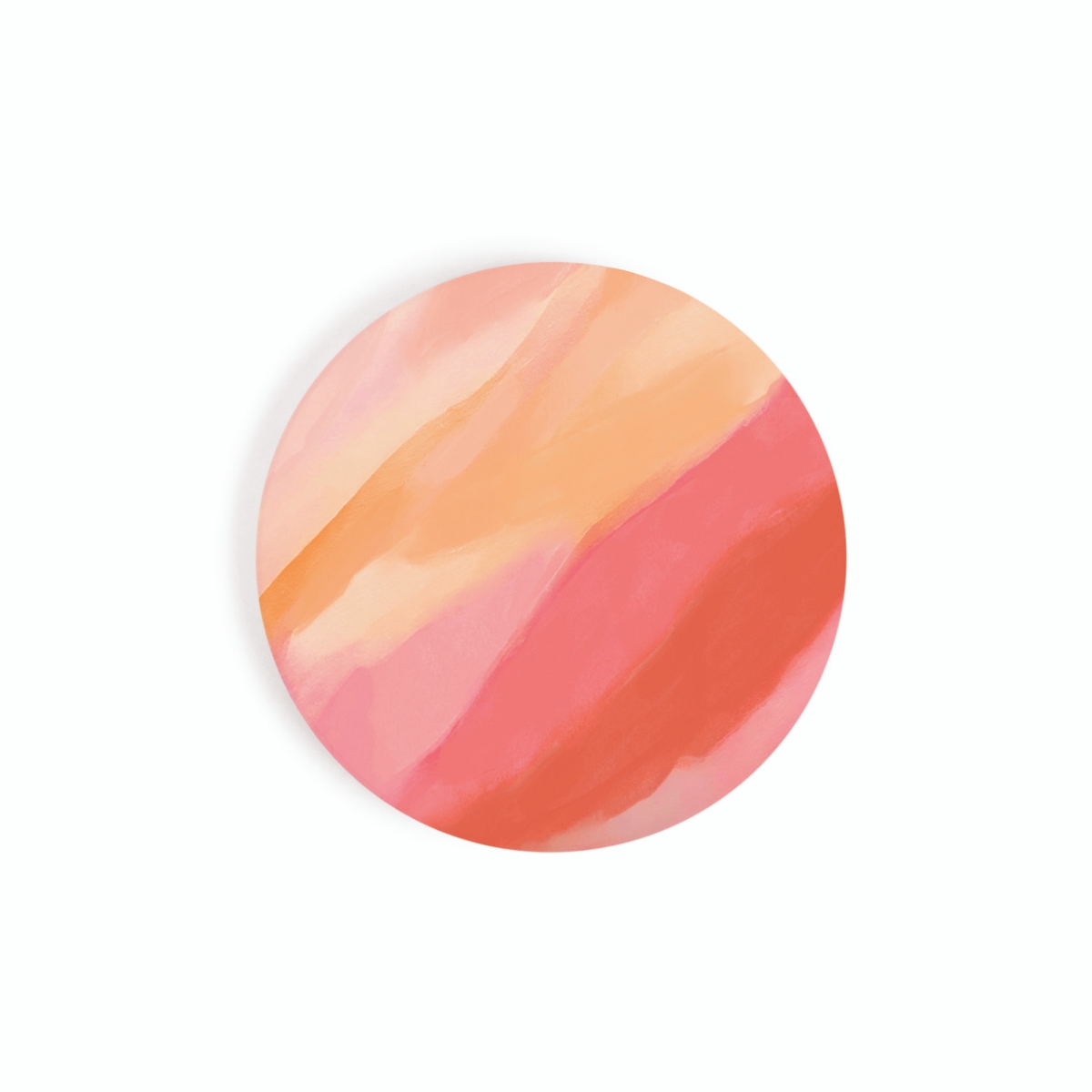 CSTS1044 2.75 in. Pink Abstract Car Coaster