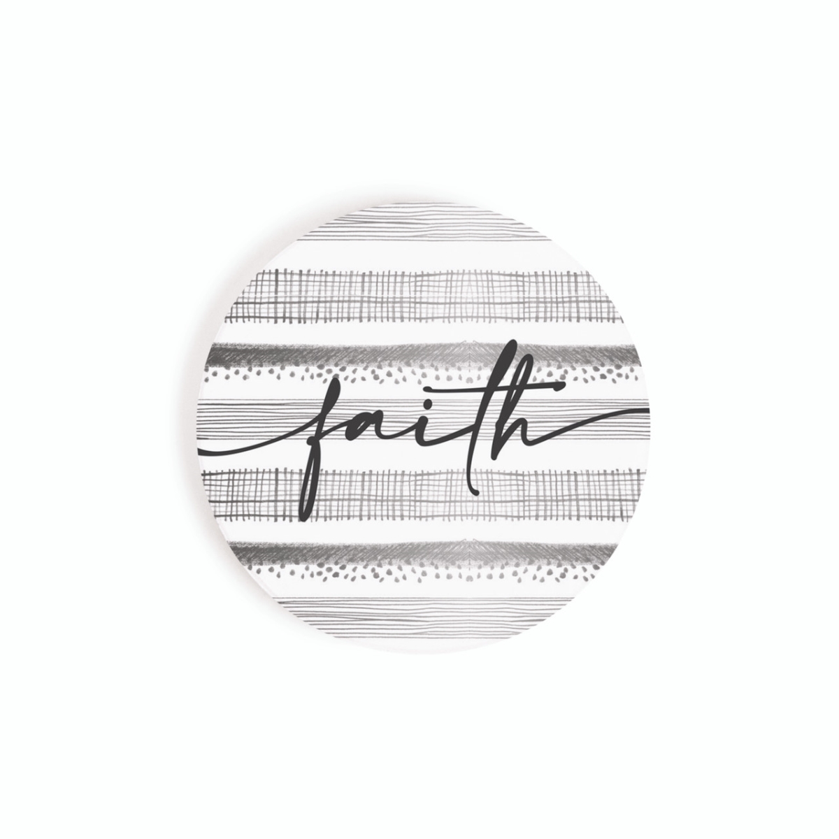 CST0796 2.75 in. Faith Car Coaster