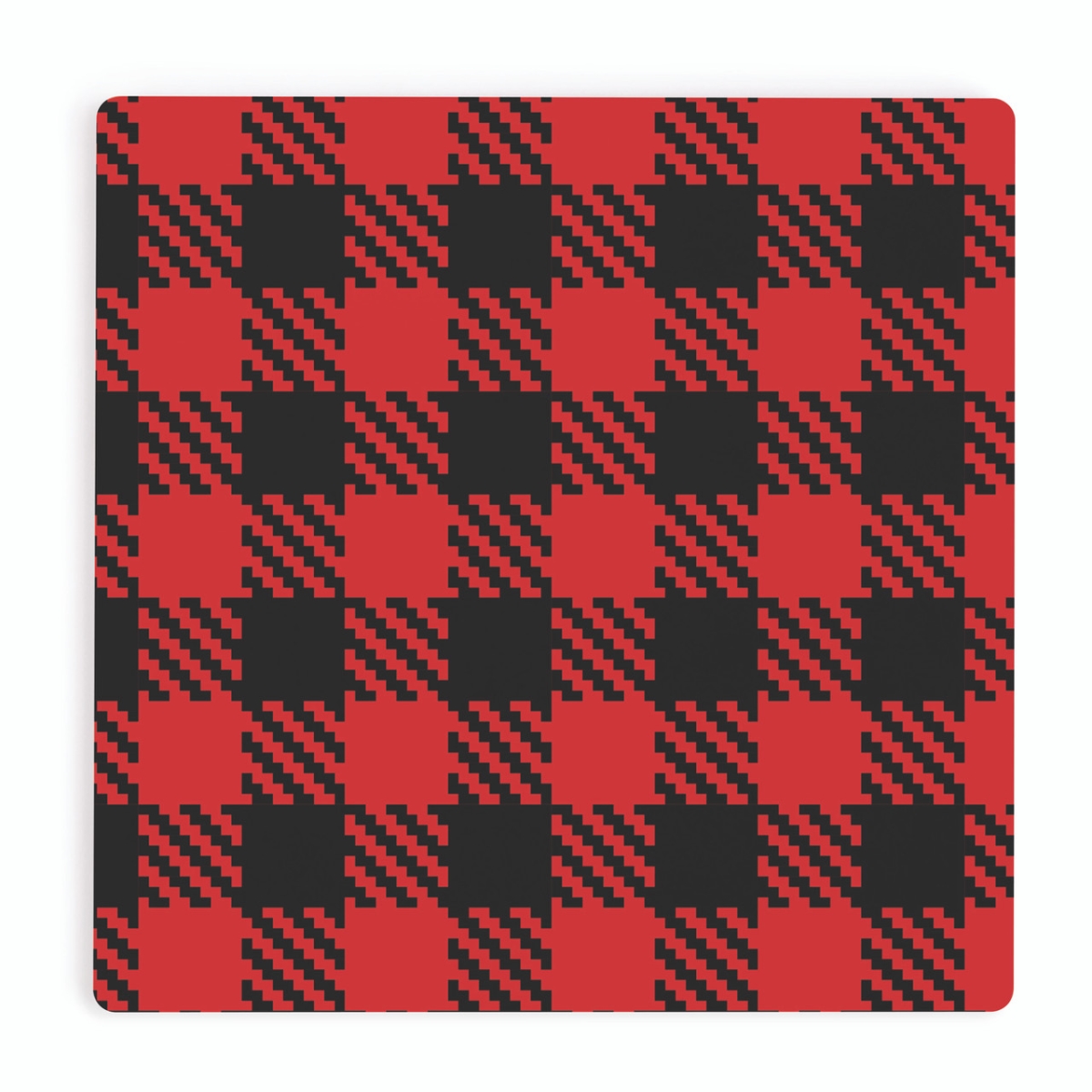 Picture of Christian Brands COA2094 4 x 4 in. Red & Black Plaid Coaster