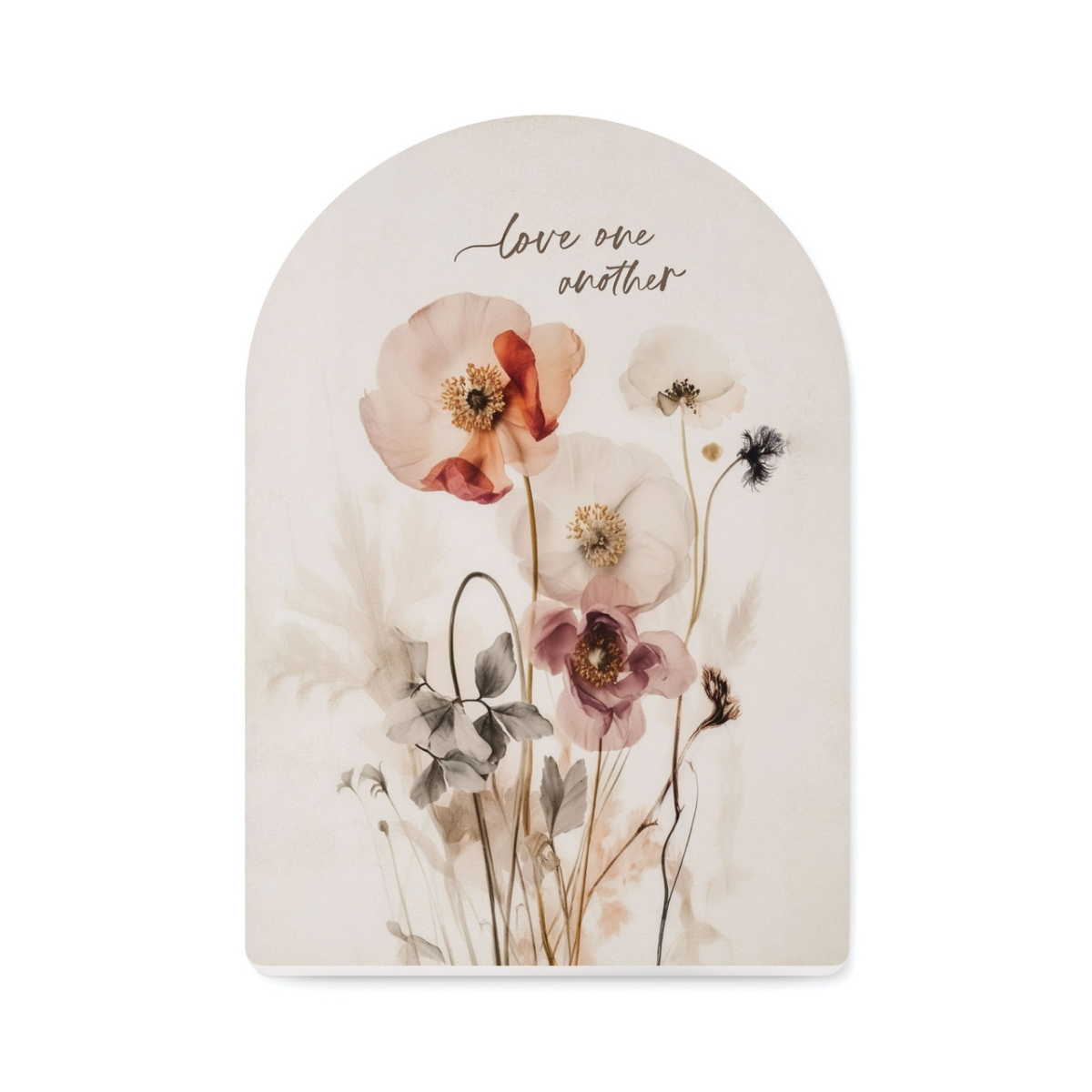 SAT0482 5 x 7 in. Love One Another Arched Shape Sign