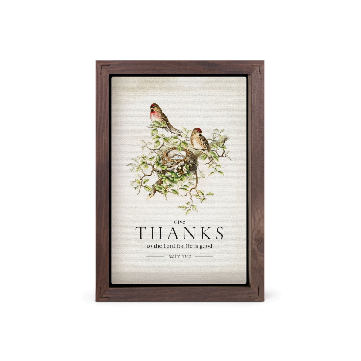 VFR0751 5 x 7 in. Give Thanks Framed Art