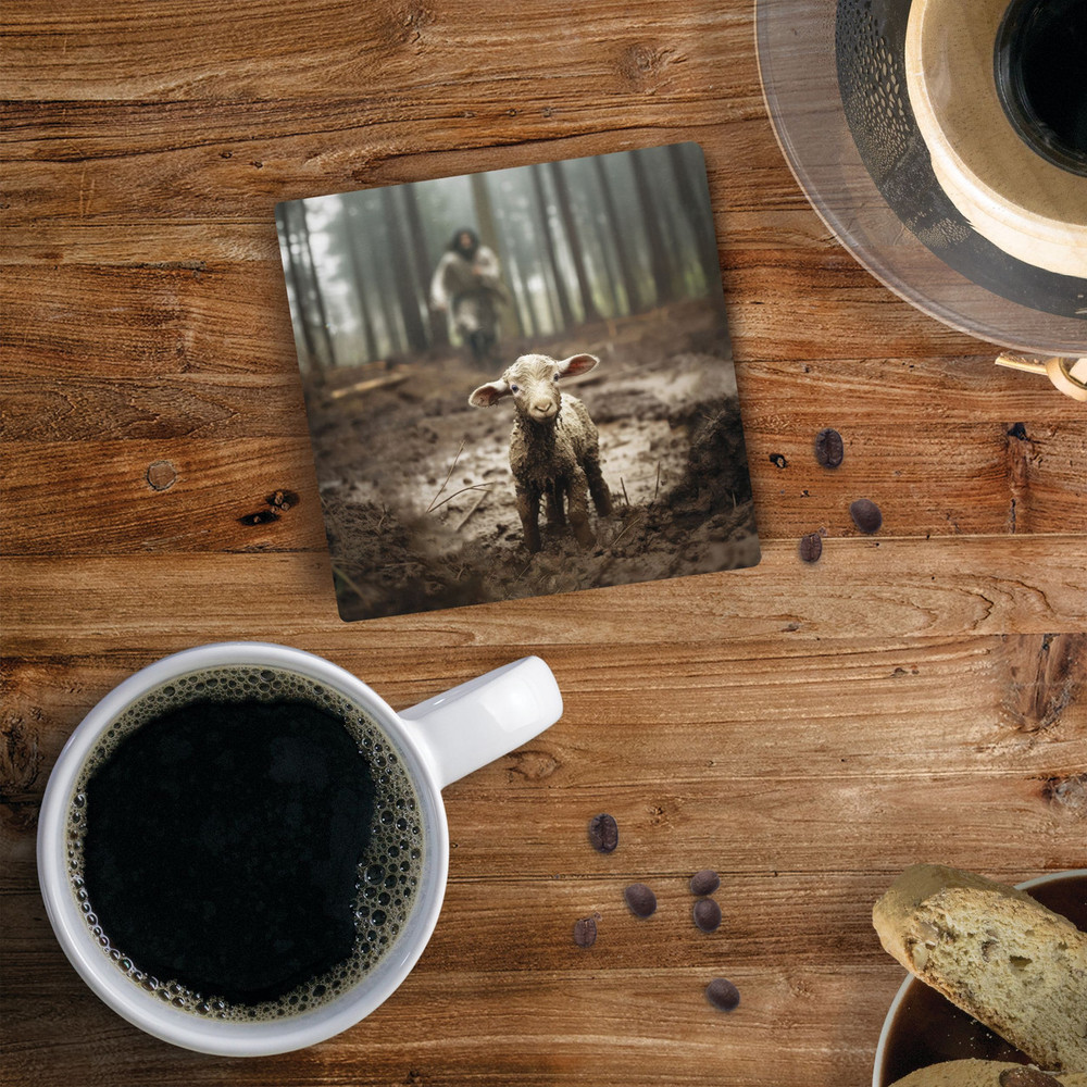 Picture of Christian Brands COA2130 4 x 4 in. Absorbent Ceramic Coaster - Lamb