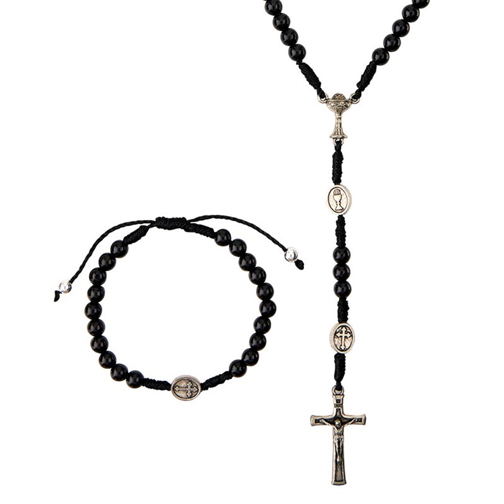 R1668 First Communion Necklace & Bracelet Set - Boy