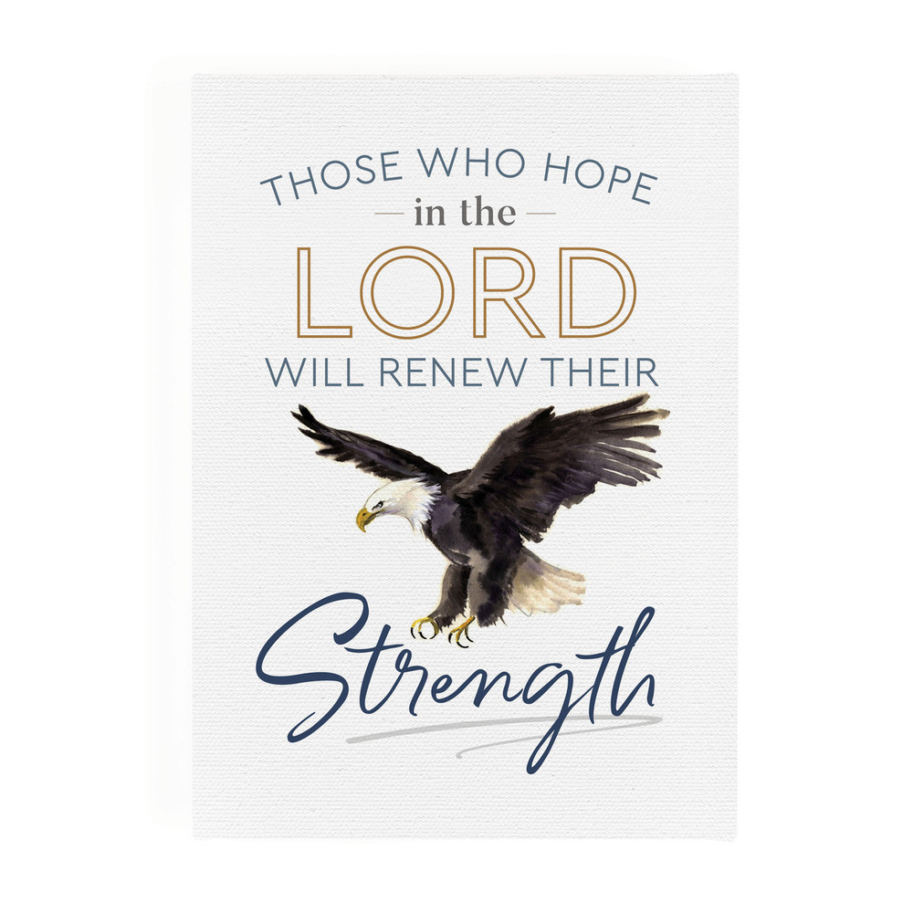 CVS0340 5 x 7 in. Canvas Art - Those Who Hope in the Lord