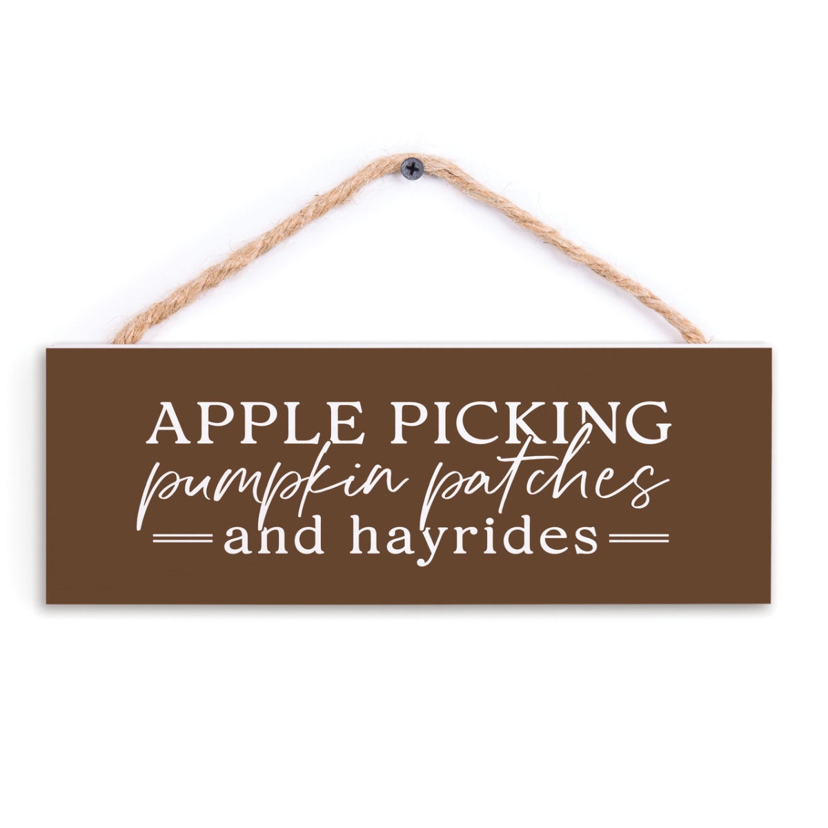 HPS0167 10 x 3.5 in. Apple Picking Hanging Sign