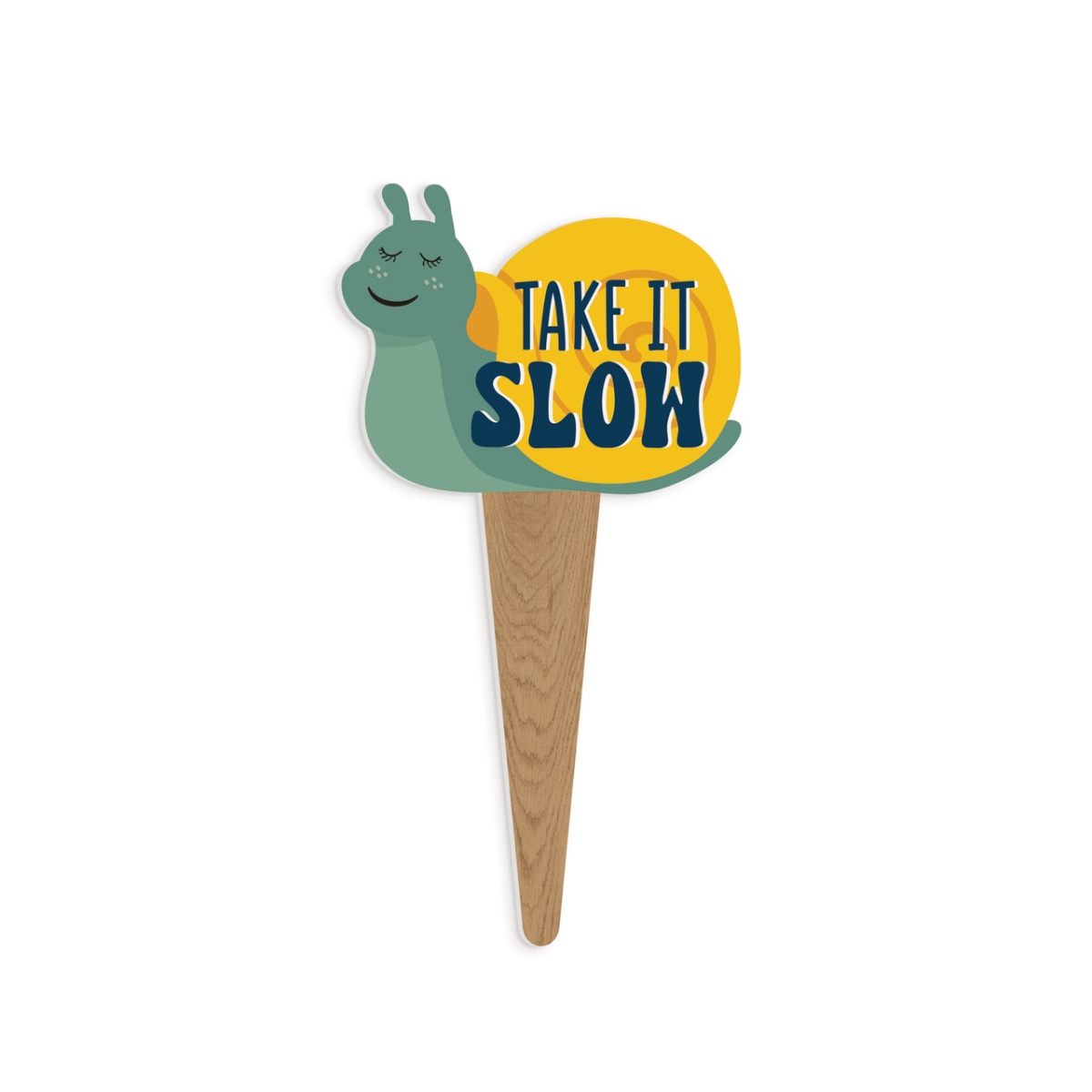 YPPA0028 2.75 x 5.25 in. Take It Slow Plant Pals