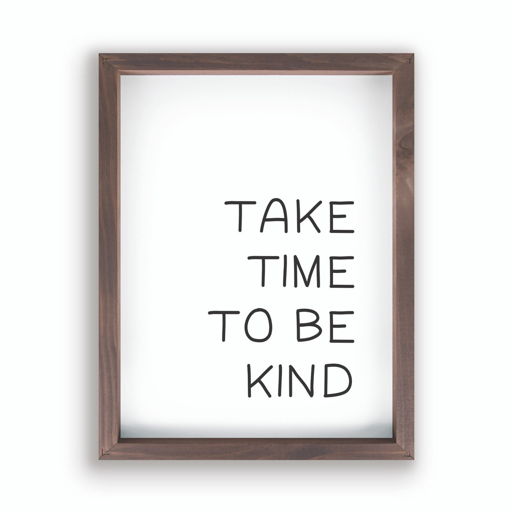 VFR0541 12.75 x 16.75 in. Framed Art - Take Time to