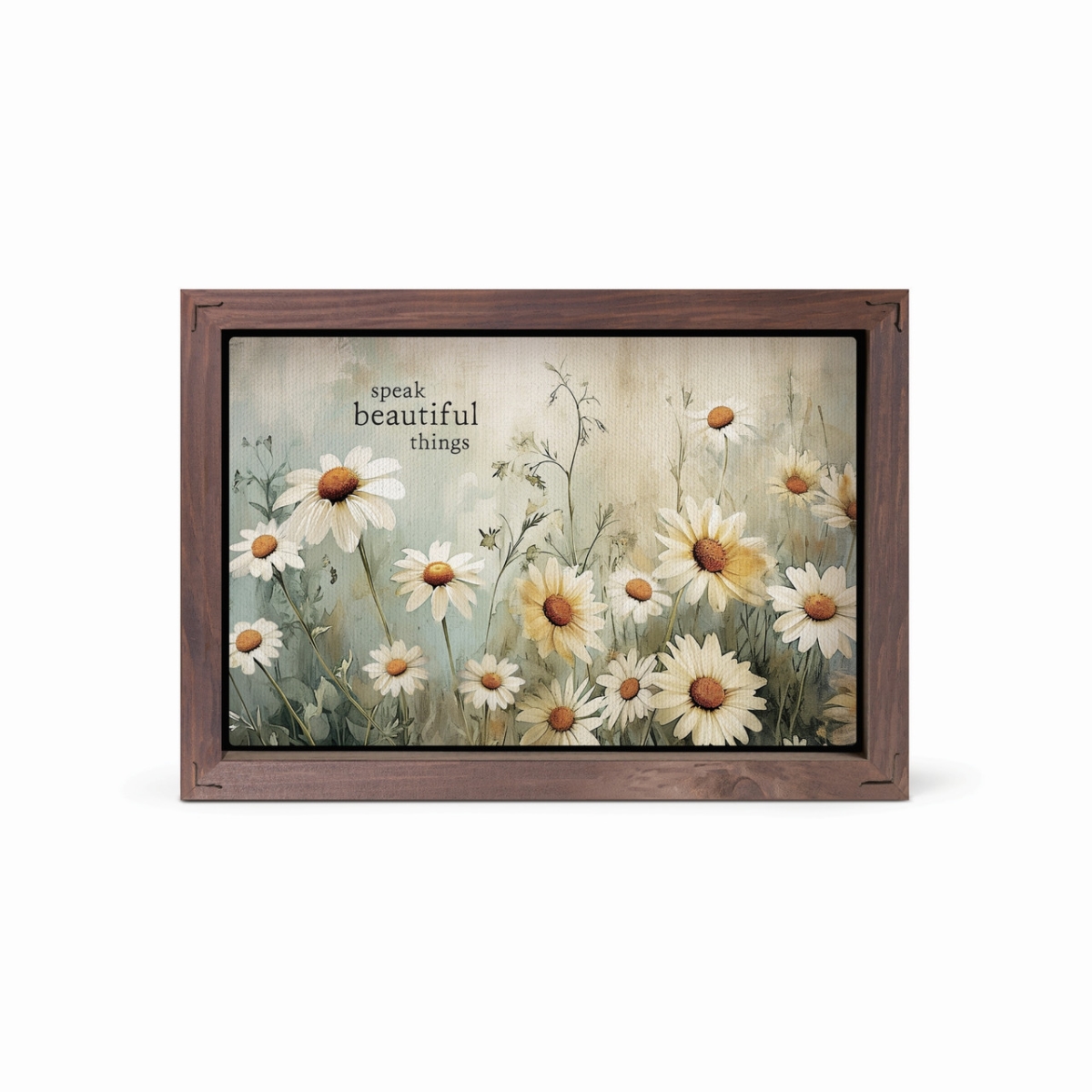 VFR0863 7 x 5 in. Speak Beautiful Framed Art