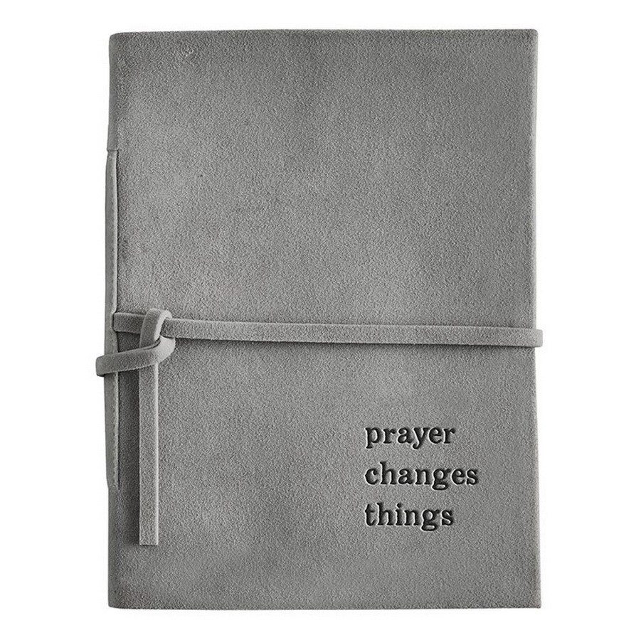 R0381 Face to Face Suede Journal - Prayer Changes Things