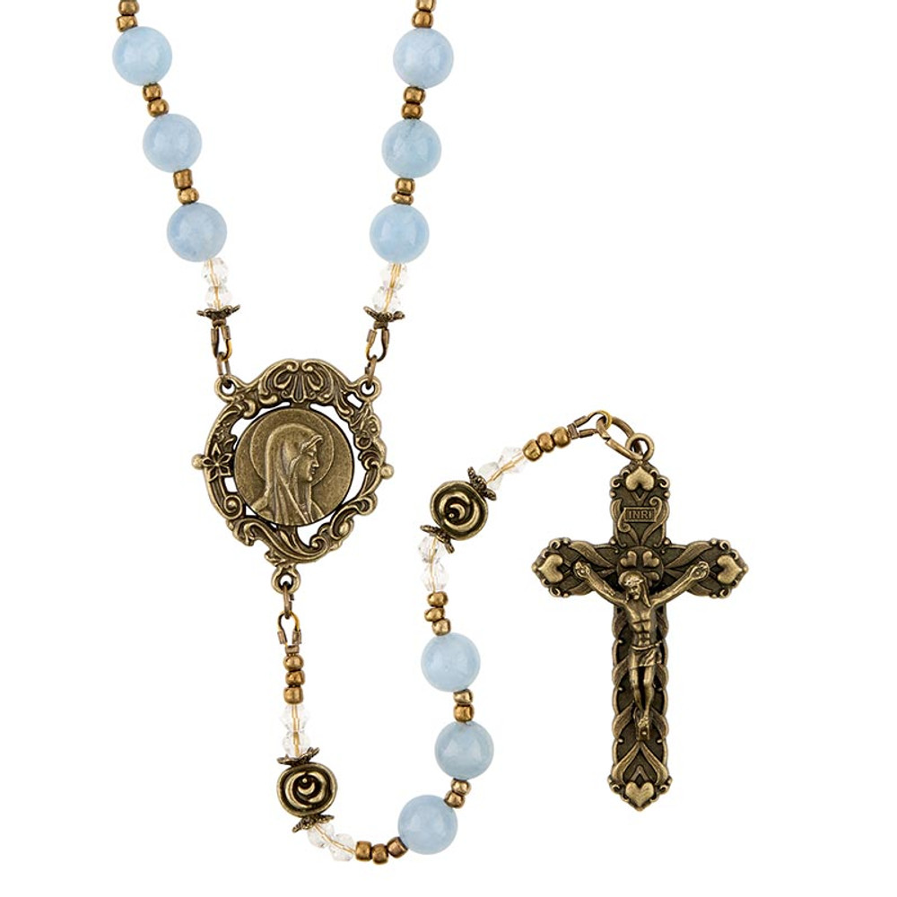 R2130 Aquamarine Healing Waters Rosary