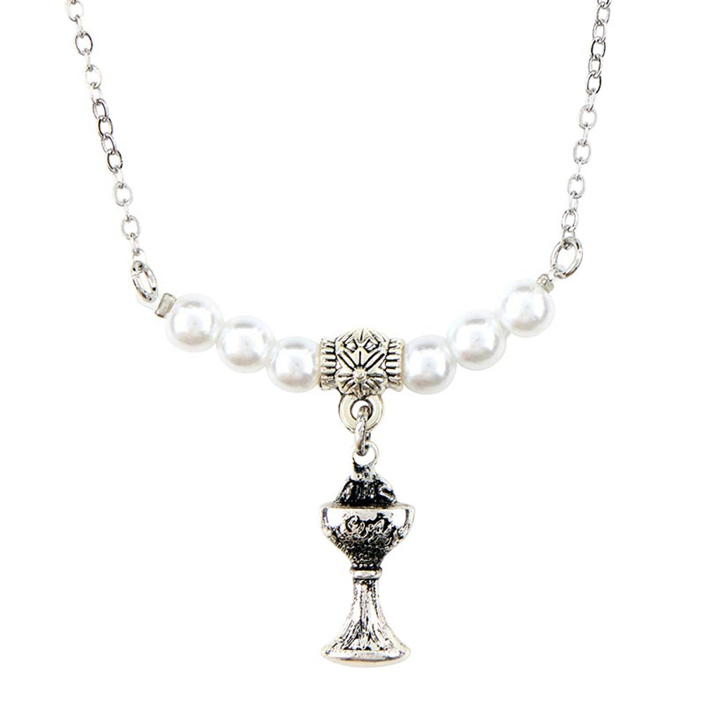 BK-18270 First Communion Pendant Necklace