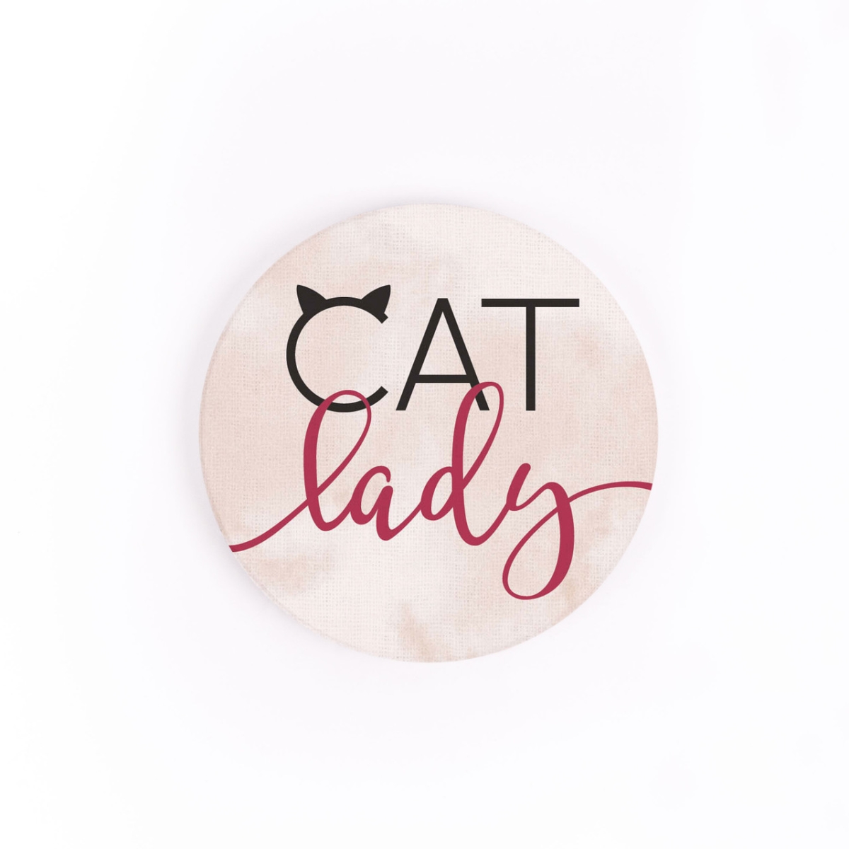 Picture of Christian Brands CST0509 2.75 in. Cat Lady Ceramic Car Coaster