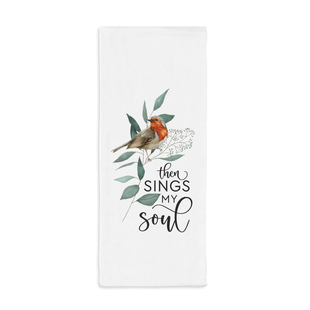 TWL0129 16 x 28 in. Then Sings My Tea Towel