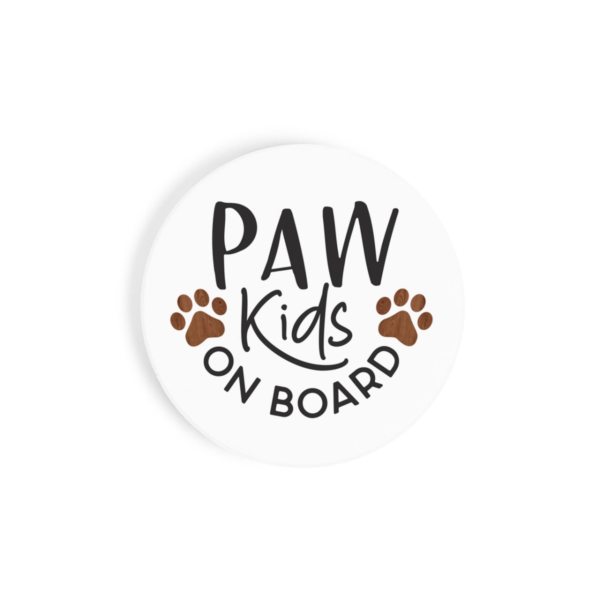 CST0661 2.75 in. Paw Kids Ceramic Car Coaster