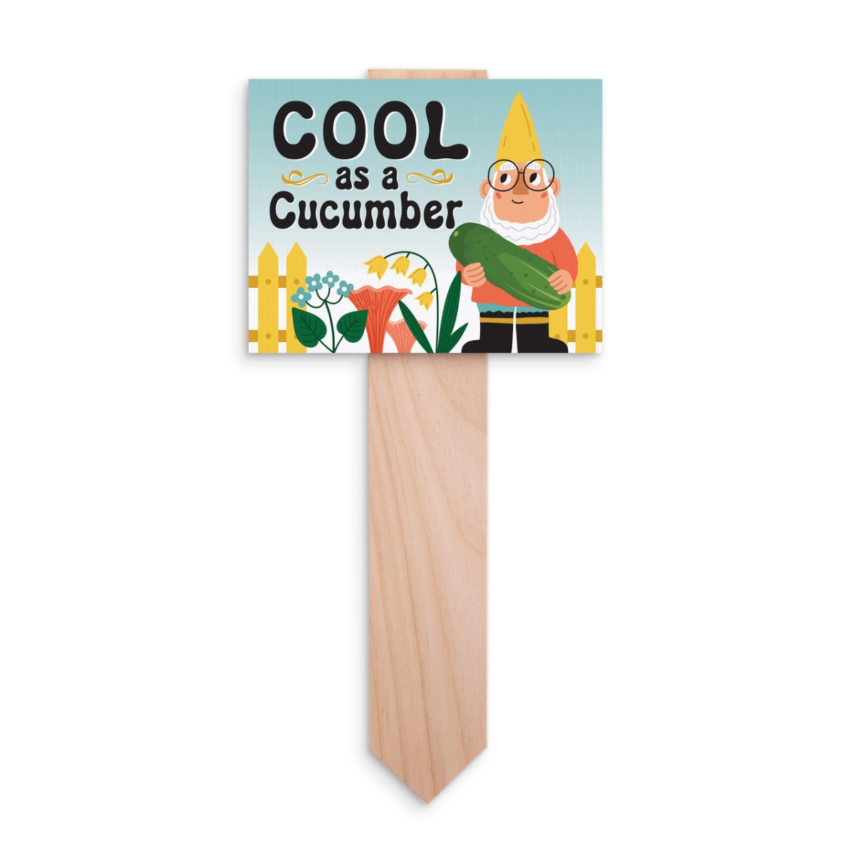 YGRD0111 4.5 x 9.75 in. Cool As A Cucumber Garden Sign