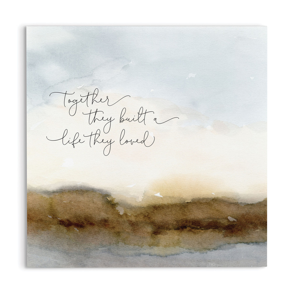 CVS0361 19.75 x 19.75 in. Canvas Art - Together They Built