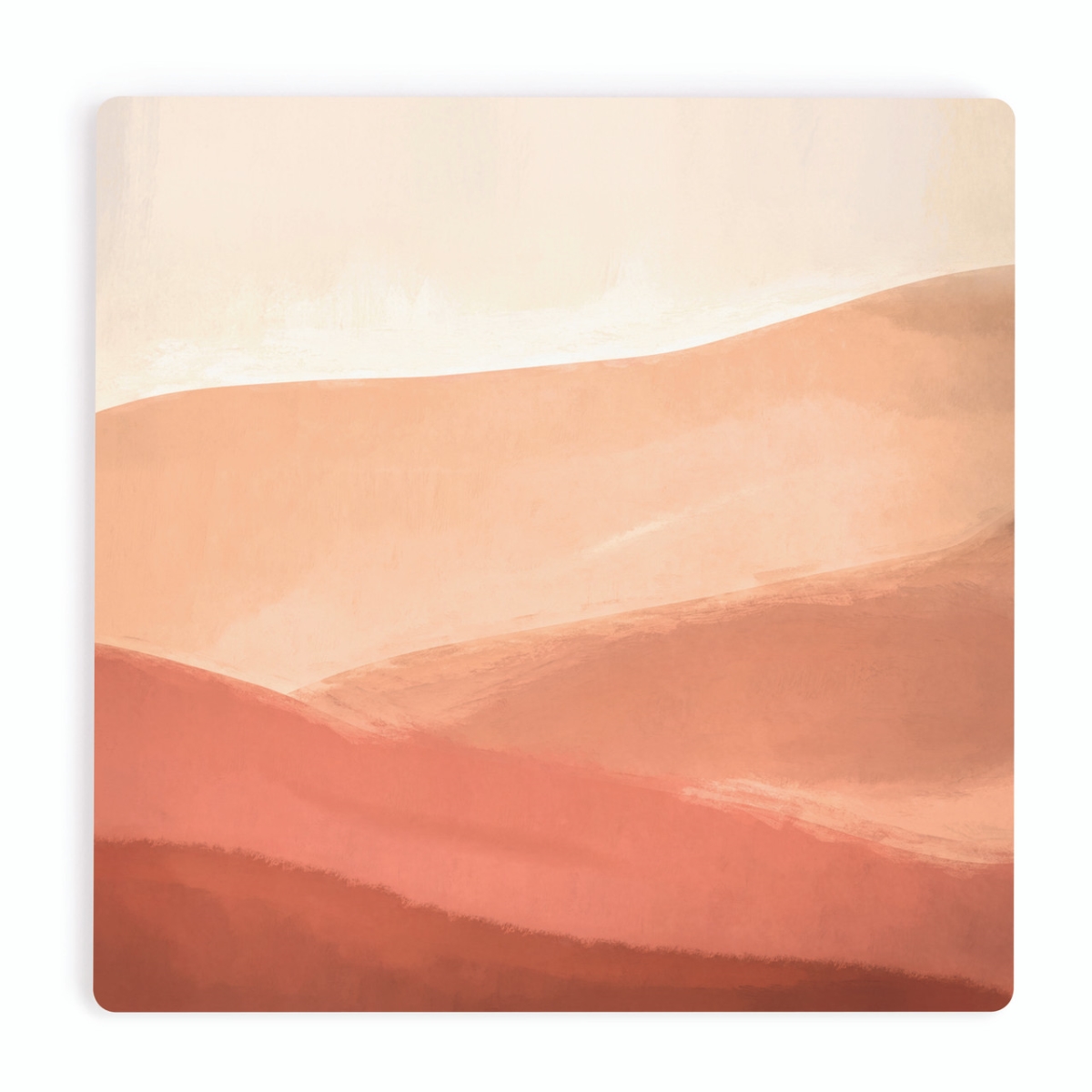 COA2051 4 x 4 in. Orange Abstract Ceramic Coaster