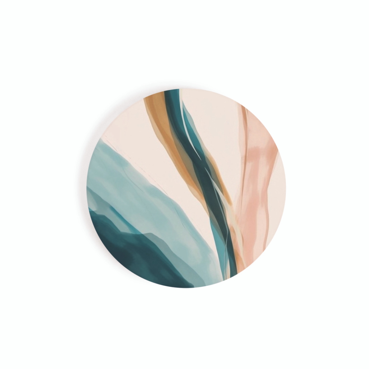 CST0787 2.75 in. Blue Abstract Car Coaster
