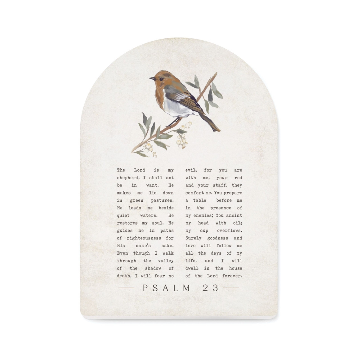 SAT0486 5 x 7 in. The Lord is My Arched Shape Sign