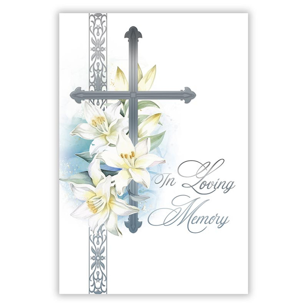 R2037 In Loving Memory Sympathy Booklet 2 - White
