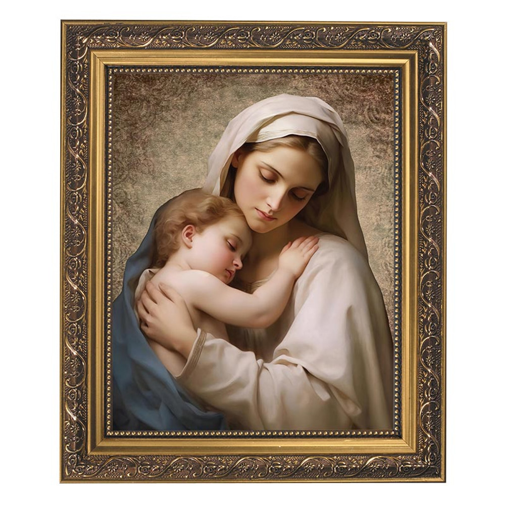79-224 Madonna with Child Gold Tone Framed Print