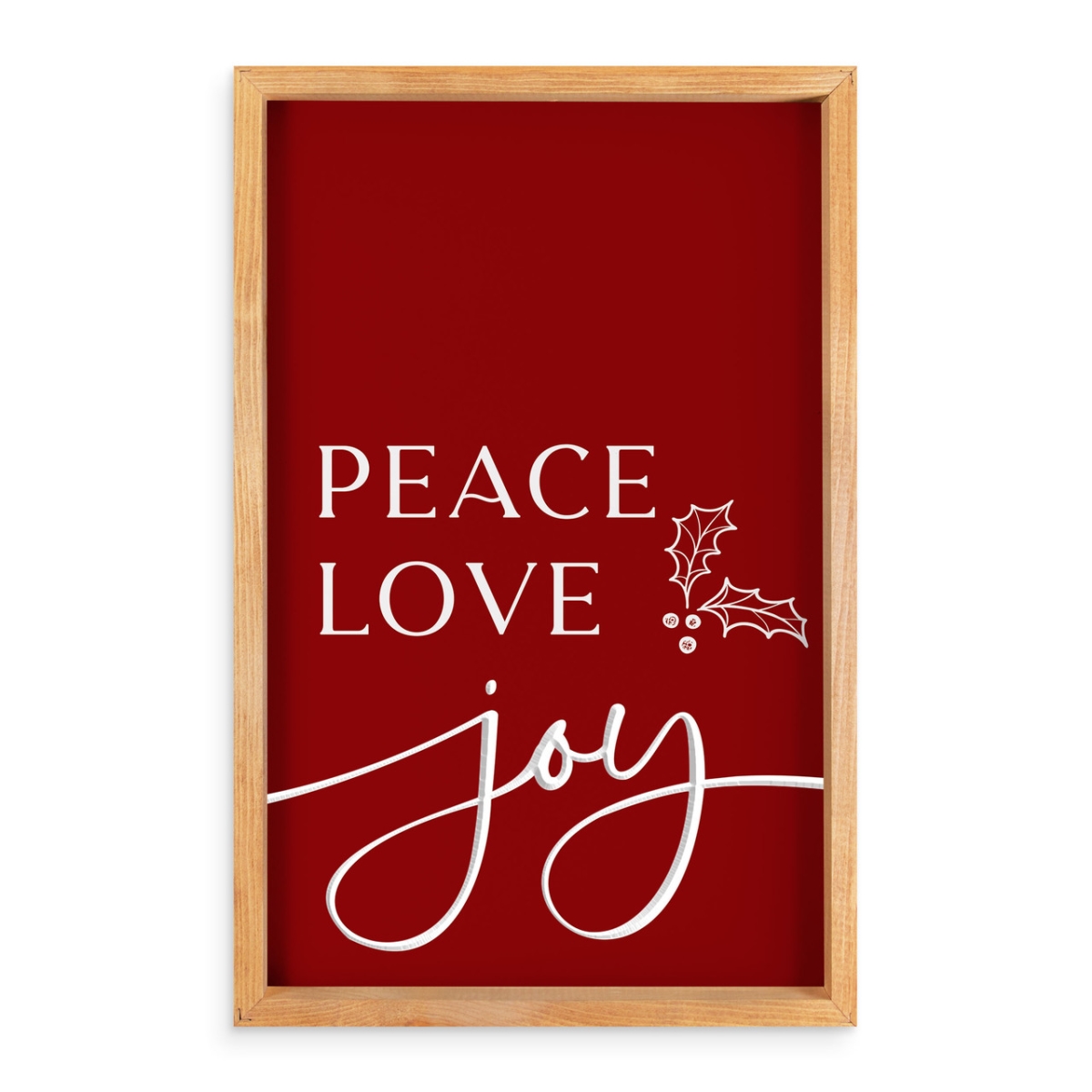 CFR0059 15.75 x 24.25 in. Peace Love Joy Framed Art
